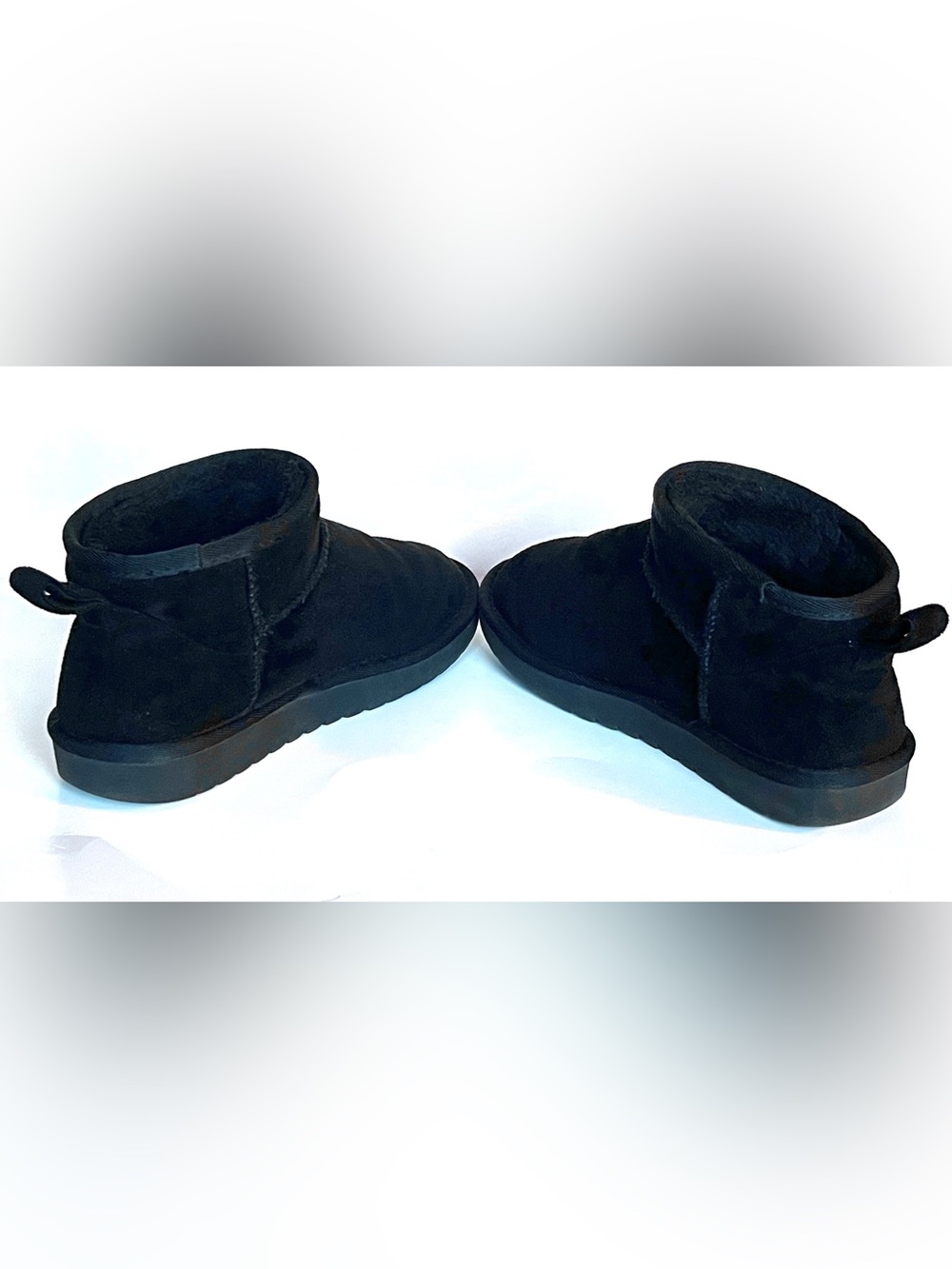 Maurices Black Short Faux-Suede Ankle Booties